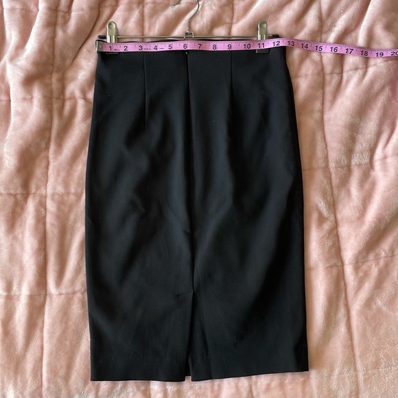 NWT Dynamite Jupe Woven Pencil Skirt in Jet Black High Waisted - Picture 7 of 9